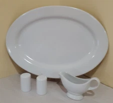 4 Piece Simply White Serving Set by Philippe Richard (Tabletops Unlimited)