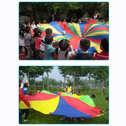 Kids Play Parachute Parachute Preschool Kids Parachute Outdoor Parachute Toys - Picture 9 of 9