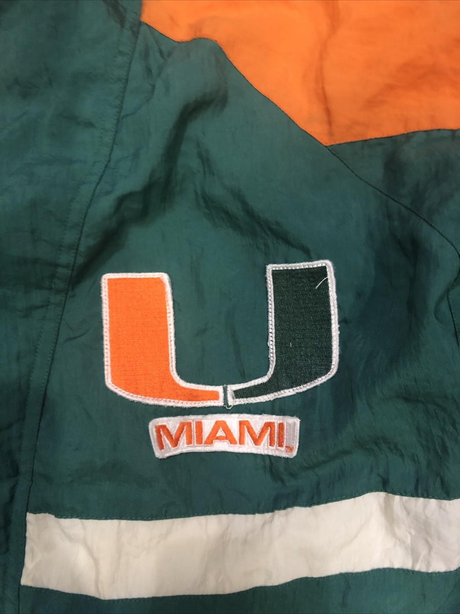 Vintage Apex One Varsity Miami Hurricanes Zip Up Windbreaker