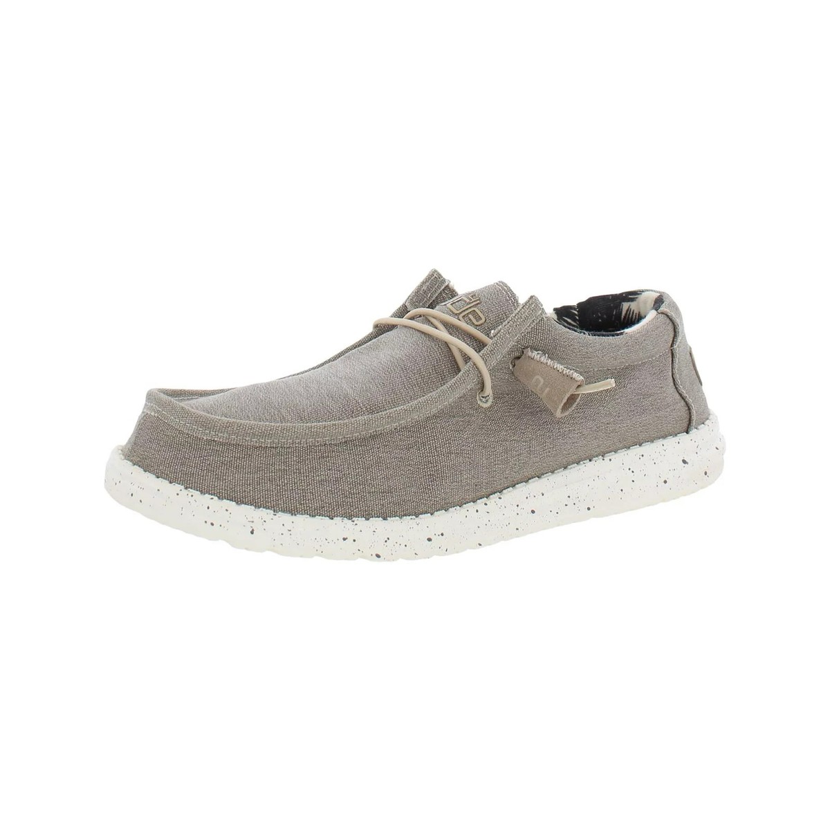 Hey Dude Wally Stretch Beige Men\'s Size 9 Casual Slip On Loafers 111920529 Laces Amazon.com | HEYDUDE Men main image 4