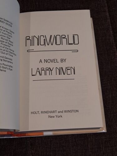 Larry Niven Ringworld HBDJ 1st American edition SIGNED with certificate - Picture 7 of 9