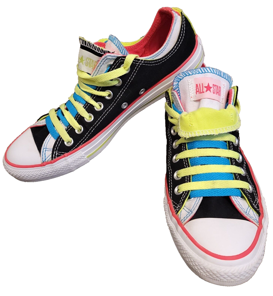 F C98ーＮX  F C20 C  mｏｄe l S Size 9 - Converse Chuck Taylor All Star Double Tongue Neon for
