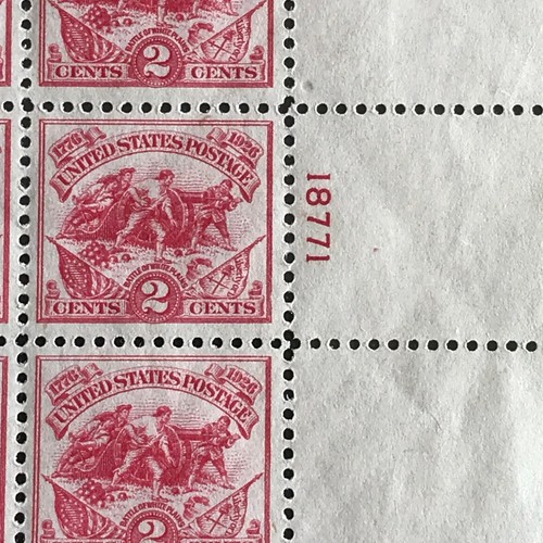 MNH Scott # 630 1926' International Philatelic Exhibition 2 Cent US Stamp Sheet - Picture 5 of 20