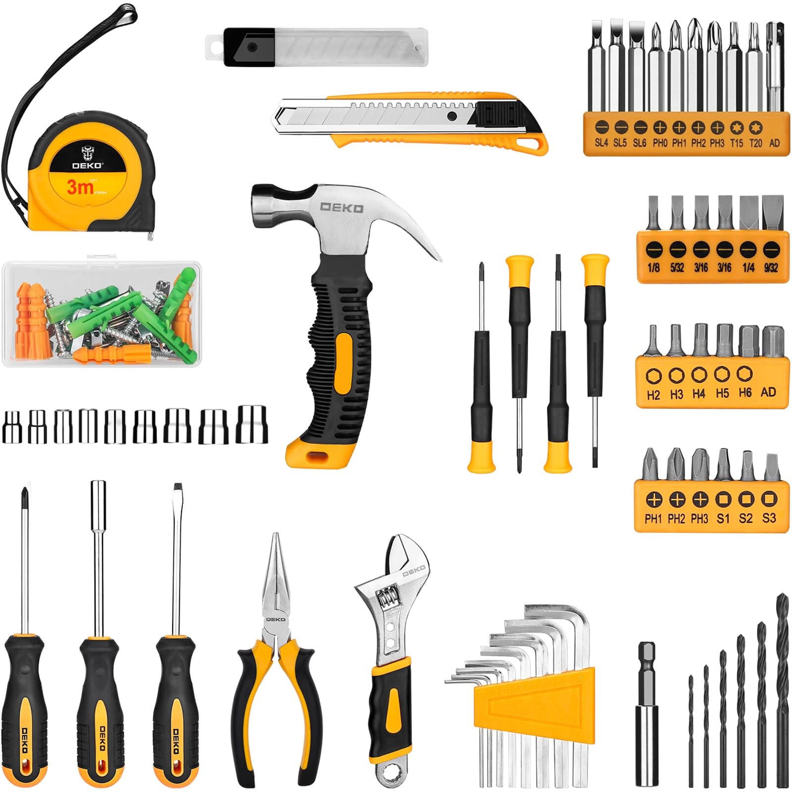 Cassetta Attrezzi Completa con Trapano Avvitatore Batteria 8V Grigio Giallastro foto 3