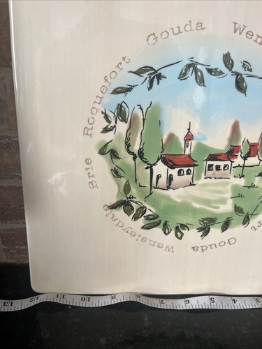 World Market Plate 12" Ceramic Stoneware Earthenware Country Farmhouse Home Deco - Picture 4 of 10