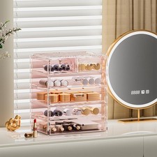 COMVTUPY Acrylic Clear Large Makeup Organizer Make Up Jewelry Holder Organizer,