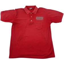 Vtg 70s Collegiate Pacific OSU Buckeyes Polo Shirt Mens XL (Fits S/M) USA