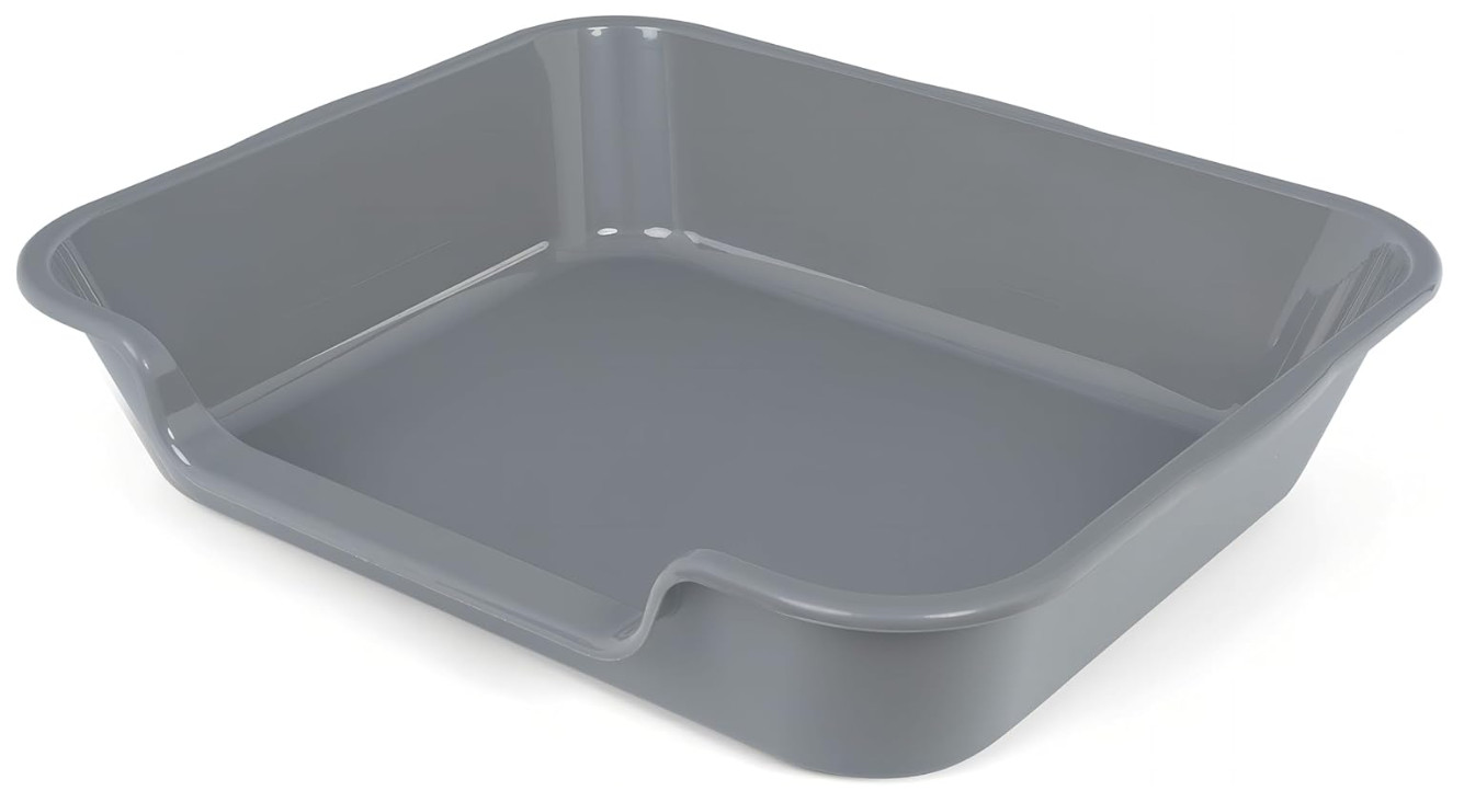 Extra Large Cat Litter Box, Low Entry for Senior Cats, 24&Prime;