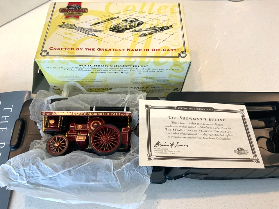 Matchbox Collectibles YAS05-M "Showman" Steam Engine + COA Dated 1995 - Image 3 of 4