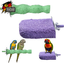 Vogel Sitzstangen mit Schleifstein für Papageien und Wellensittiche | Krallenpfl