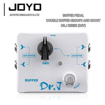 JOYO Buffer Pedal Effect Built-in Double Buffer Groups and Boost true Bypass D57