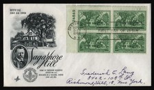 #1023 3c Sagamore Hill-Plate Block, Art Craft **ANY 5=FREE SHIPPING**
