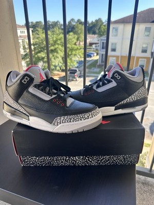 Air Jordan 3 Retro Black Cement 2018 OG Size 9.5M