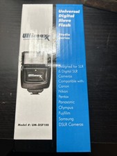 Ultimax UM-DSF100 Universal Digital Slave Flash w/ Hot Shoe Bracket DSLR Cameras