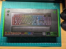 Razer BlackWidow Chroma V2 Mechanical Keyboard Green Switch w/ Box USED SEE DESC