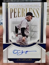 2024 Panini National Treasures Jim Leyland Peerless Signatures /99 ON CARD AUTO