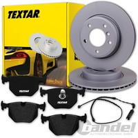 Textar Bremsscheiben 324Mm + BelÄGe Hinten Passend FüR BMW X5 E53 Nur V8-Modelle