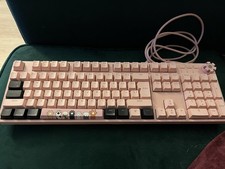 FD iK619 Mechanical Gaming Keyboard Pink Wired USB Cat Paw Keycaps Illuminated