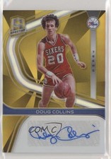 2019 Panini Spectra Signatures Gold Prizm 7/10 Doug Collins #S-DCL Auto HOF s3g
