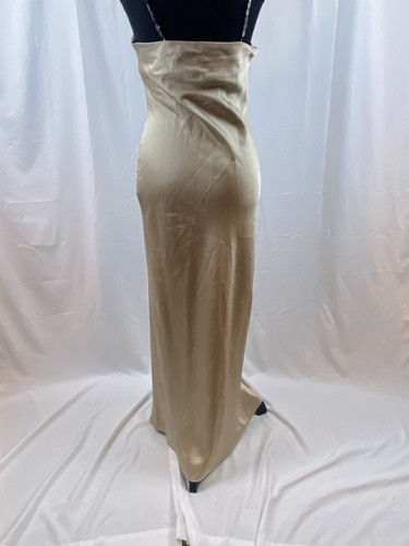 Zara Women’s Size XS Satin Effects Beige Long Slip Dress Beaded Straps - Bild 17 von 17