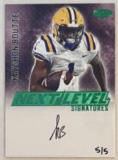 Kayshon Boutte 2022 Sage Next Level Signatures Green Auto 5/5