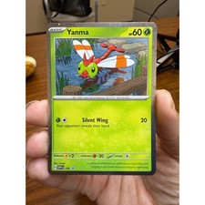 Pokemon Yanma SVP EN 185 Scarlet & Violet Black Star Promo Cosmic Holo Swirl
