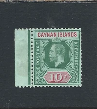 CAYMAN IS 1912-20 10s DEEP GREEN & RED ON OLIVE BACK MINT 52c CAT £150