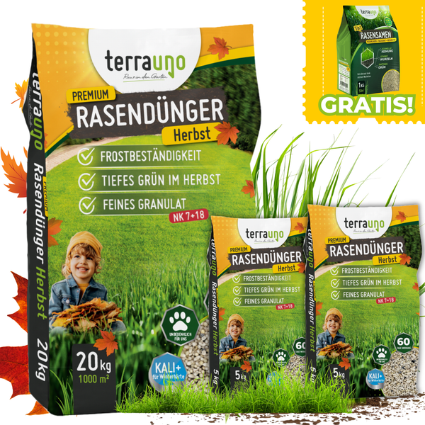 TerraUno Herbst RasendüNger 30 Kg KaliumdüNger Winterfest Langzeit 1500 M²-image