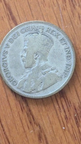 1933 Canada Silver 25-Cent Quarter - 80% Silver King George V