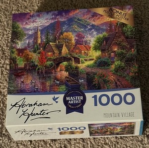 Brand New 1000 Piece Puzzle "Mountain Village" by CraZArt