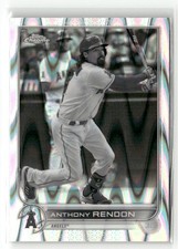 2022 Topps Chrome Sonic #126 Anthony Rendon Black & White RayWave ANGELS SP