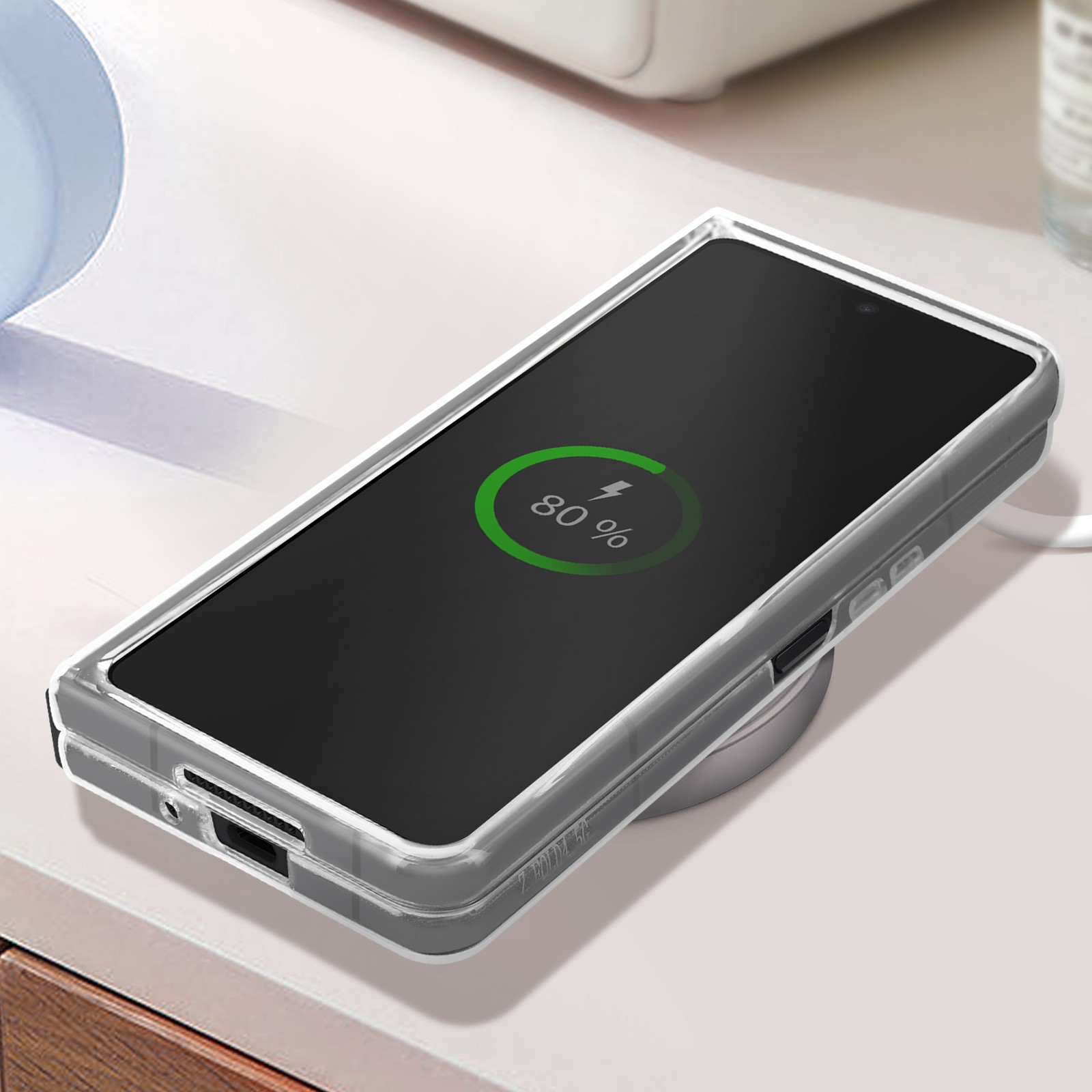 Coque Samsung Galaxy Z Fold 4 aimant&eacute;e compatible avec chargeur MagSafe