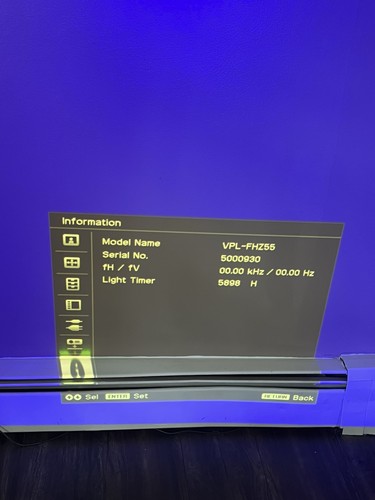 Sony VPL-FHZ55 Laser HDMI Projector, 4000 Lumens 1920x1200 HDMI, 3207 Laser Hrs. - Afbeelding 2 van 9