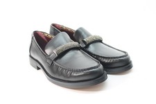 Franco Sarto Women's A-Lizzy Black Leather Loafers FS 7.5M