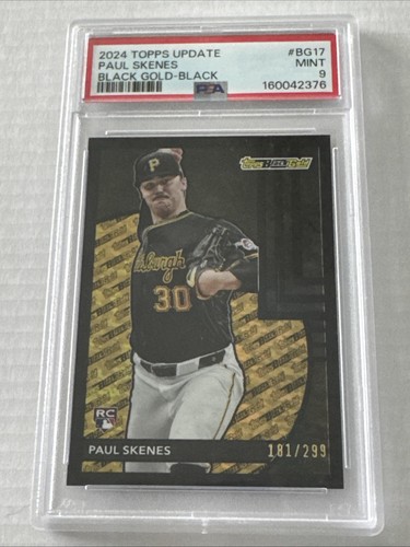 Paul Skenes [Black] #BG-17 2024 Topps Update Black Gold card
