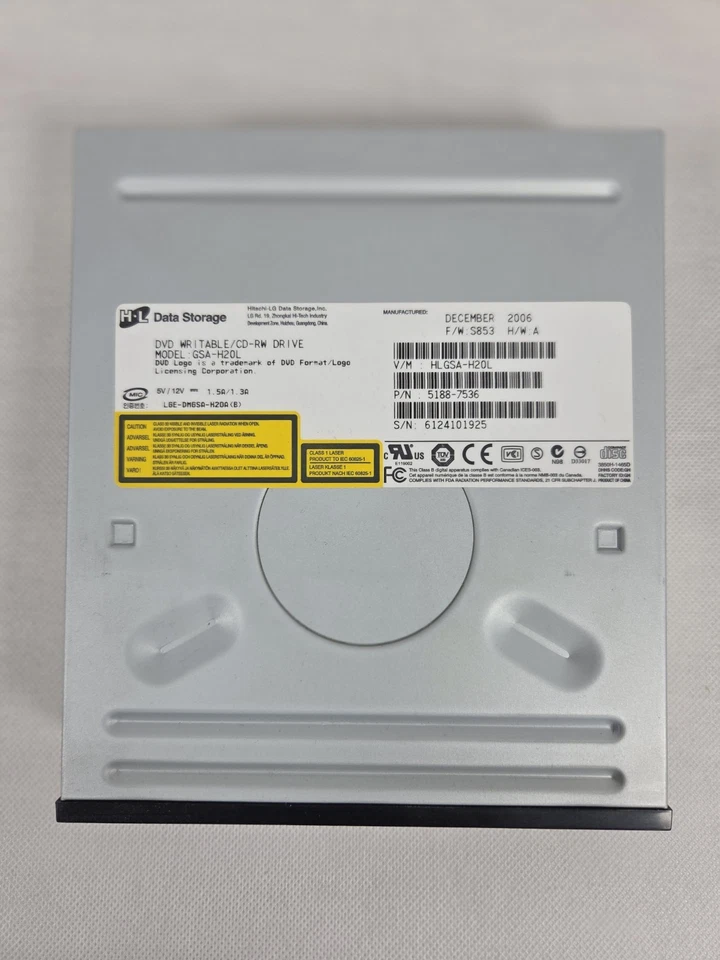 Escritora HP GSA-H20L DVD-RW LightScribe 16X IDE PATA Doble Capa DL Escritorio Foto 2 de 4