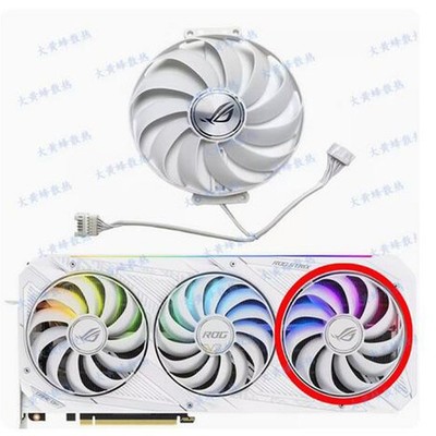 For ASUS RTX3070 3080 3090 ROG STRIX Raptor White Edition Graphics Card Fan New
