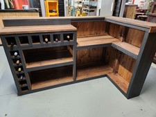 Home Bar 193cm Long Custom Built Wooden Home Bars With 120cm Return Left /Right