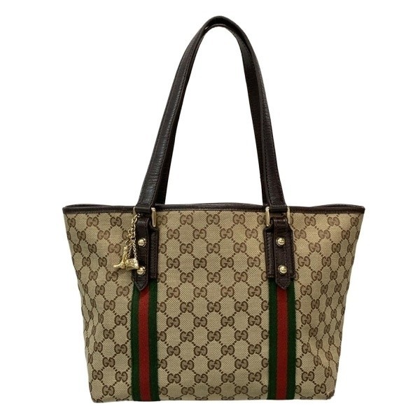 GUCCI レザー ボディバッグ ウェブライン グッチ(GUCCI)グッチ シェリーライン GGキャンバス ウエストバッグ