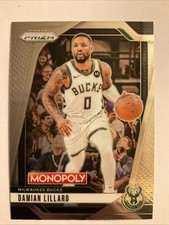 2024-25 Panini Prizm Monopoly - Damian Lillard #8 Silver Prizm
