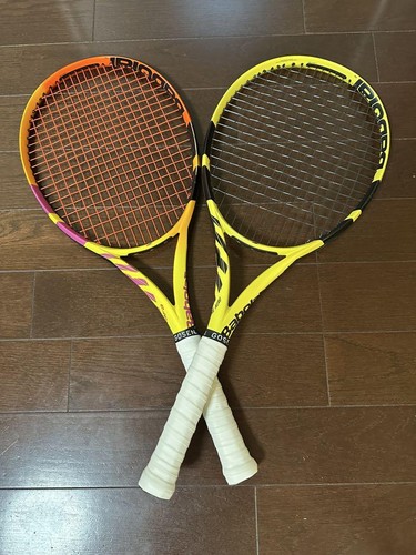 Babolat Pure Aero Tennis Rackets 2-300g Orange Yellow 16x19 Grip 2 Used ...