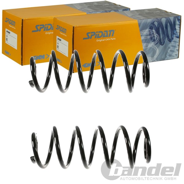 2X Spidan Fahrwerksfedern Satz Vorne Passend FÜR Audi A4 Skoda Superb Vw Passat-image