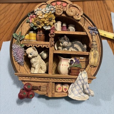 Vintage Kittens in the Cupboard Knick Knack Kitty Cats Hamilton Collection 1996 