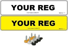 Car Number Plate Replacement Registration Standard MOT UK Road Legal Plates