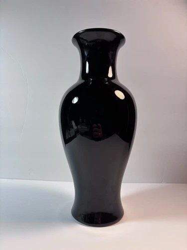 Vintage 1986 Haegar Vase Number 4170 Black 12”