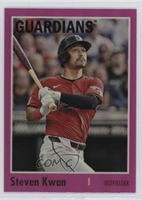 2024 Topps Archives 1970 Topps Pink Foilboard Steven Kwan #142 1j1i