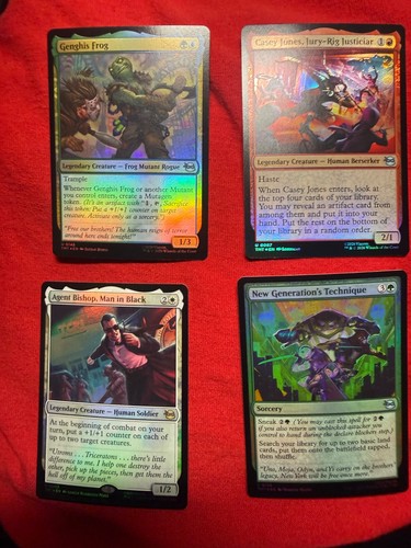 MTG TMNT Foil Lot Genghis Frog Agent Bishop Casey Jones Technique