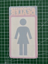 Girl Skateboards Vintage Skate Shop Window Sticker Sold Here Dealer - Large