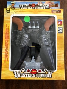 Western Cowboy - 1980s Toy Guns Outfit - Boxed Play Set - New Old Stock - LOOK!