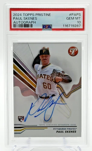 2024 Topps Pristine Paul Skenes RC Auto PSA 10 GEM MINT #PAPS Pirates Rookie